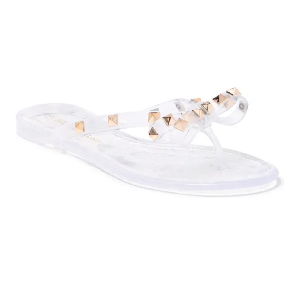 *NIB* studded jelly sandals